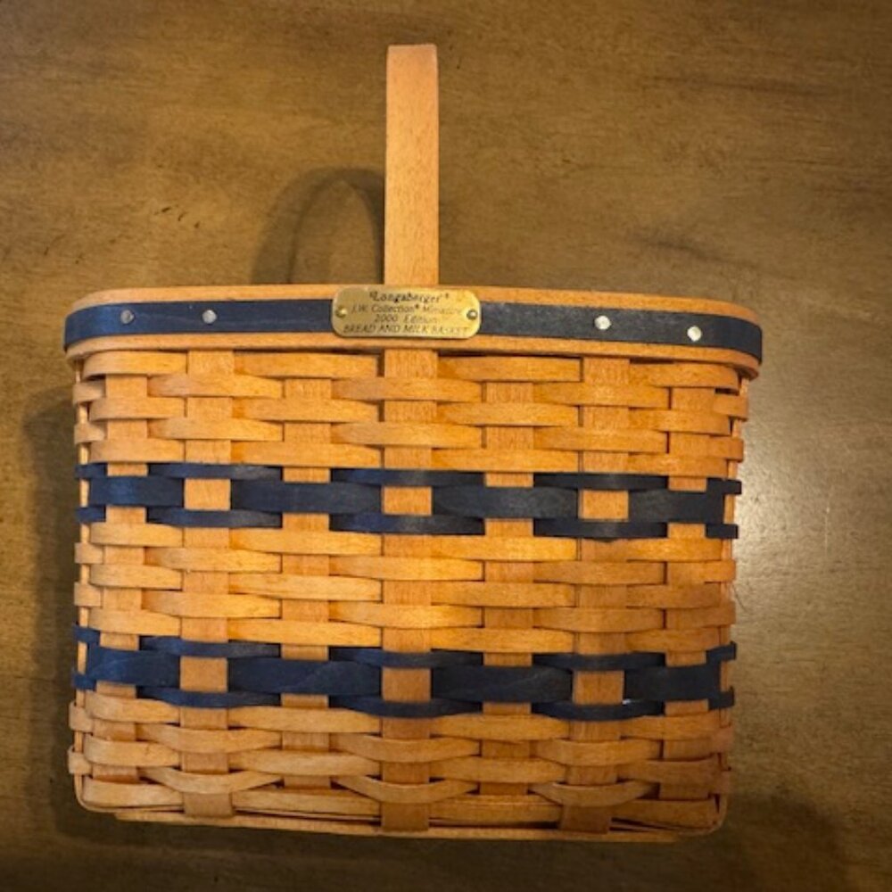 Longaberger Miniature Bread and Milk Basket